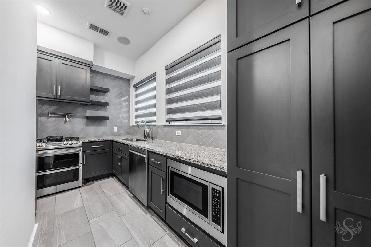 Interior, Kitchen, Recessed Lighting, Stainless Steel Appliances