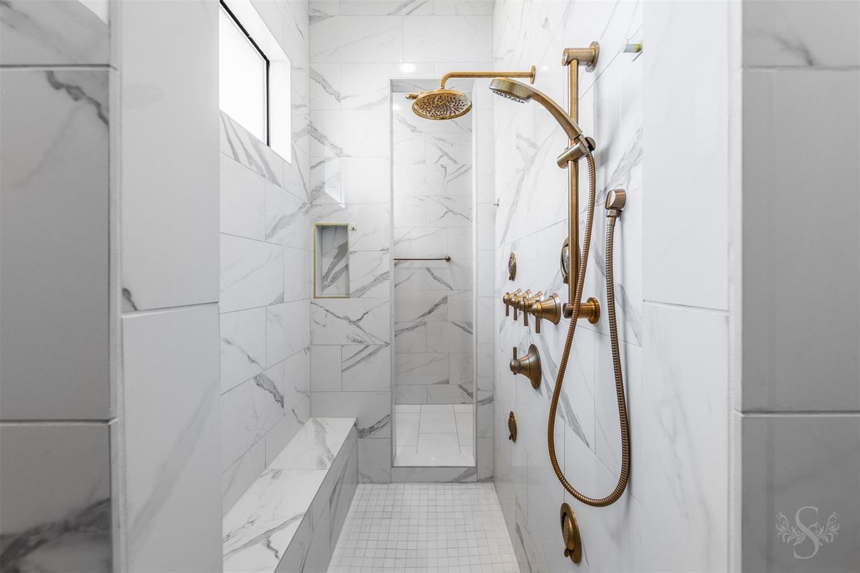 Bathroom, Interior, Marble Walls