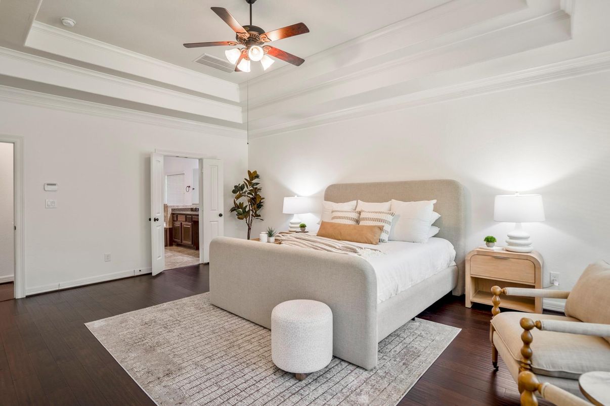 Bedroom, Interior, Wood Texture Flooring