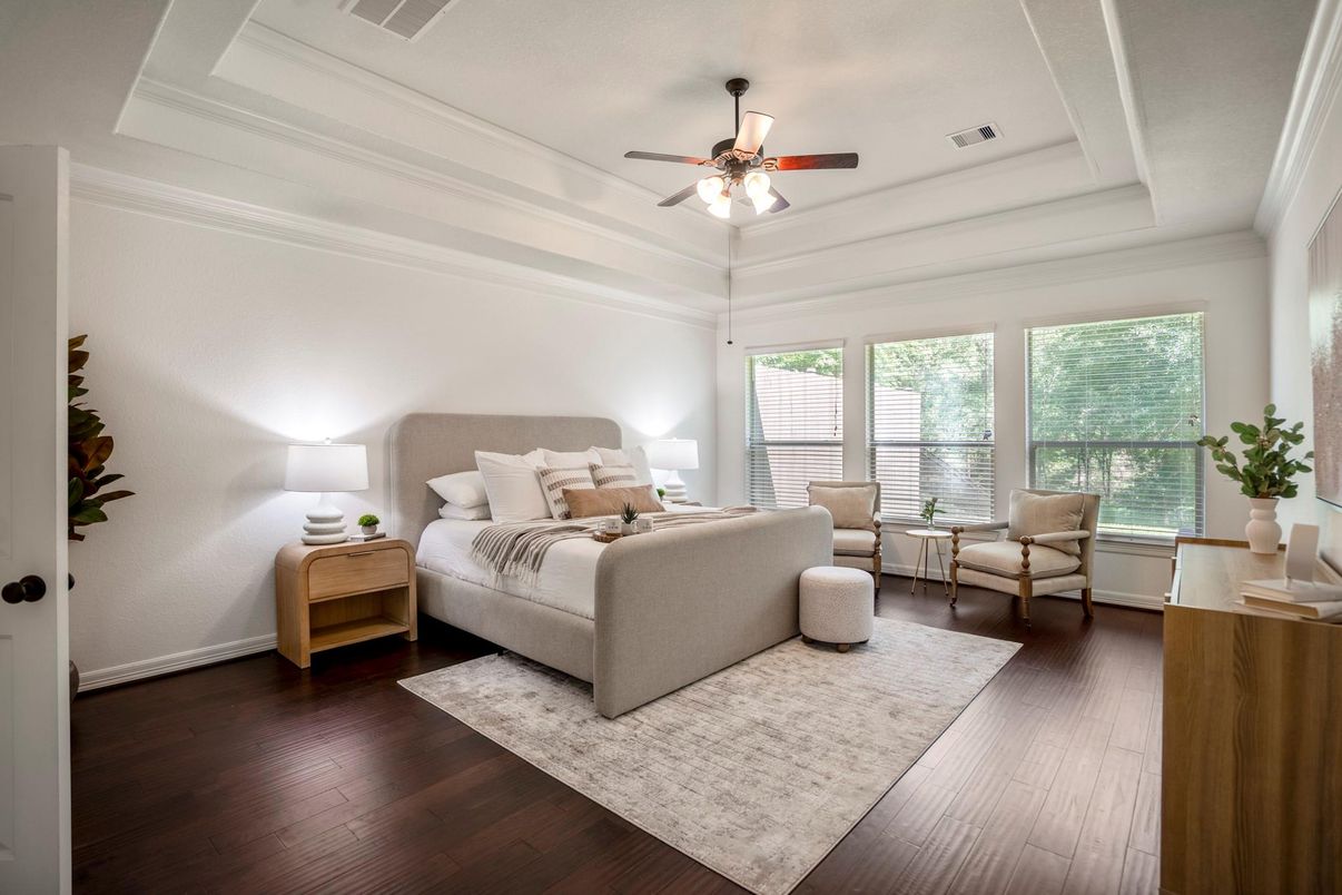 Bedroom, Interior, Wood Texture Flooring
