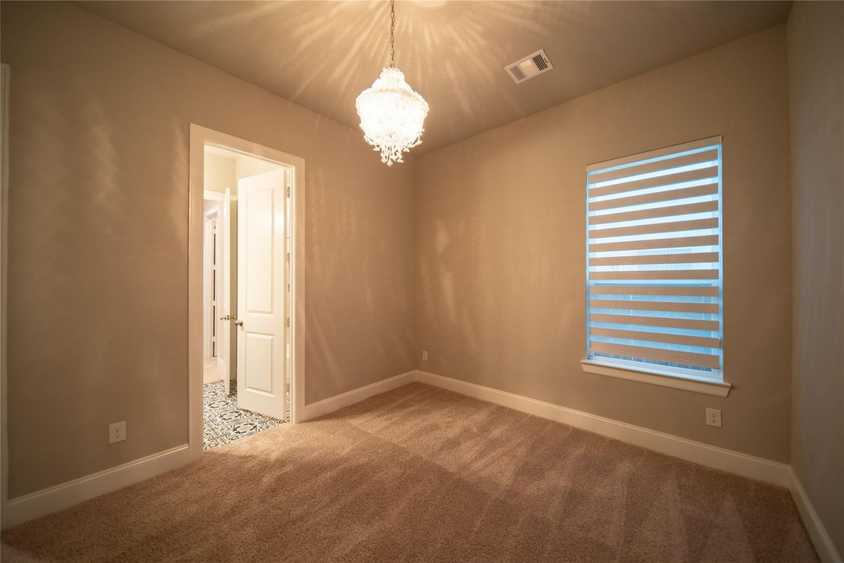 Chandelier, Empty room, Interior