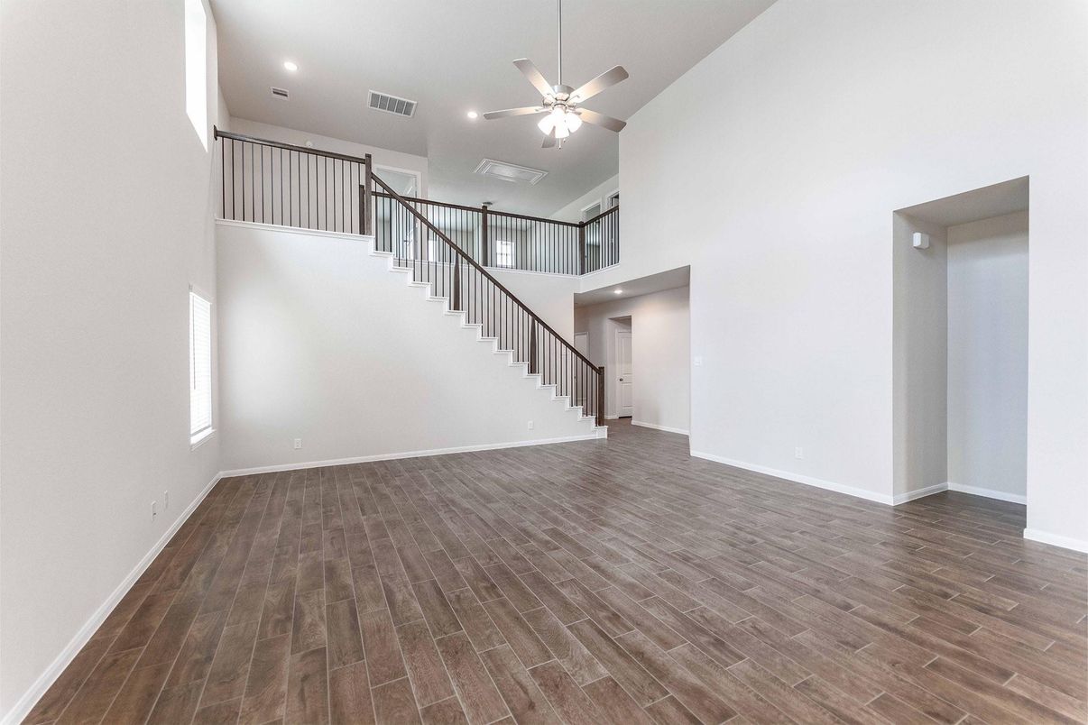 Interior, Recessed Lighting, Wood Texture Flooring