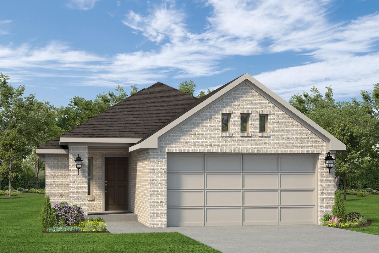 Attached, Exterior, Facade, Brick Facade, Brick Traditional