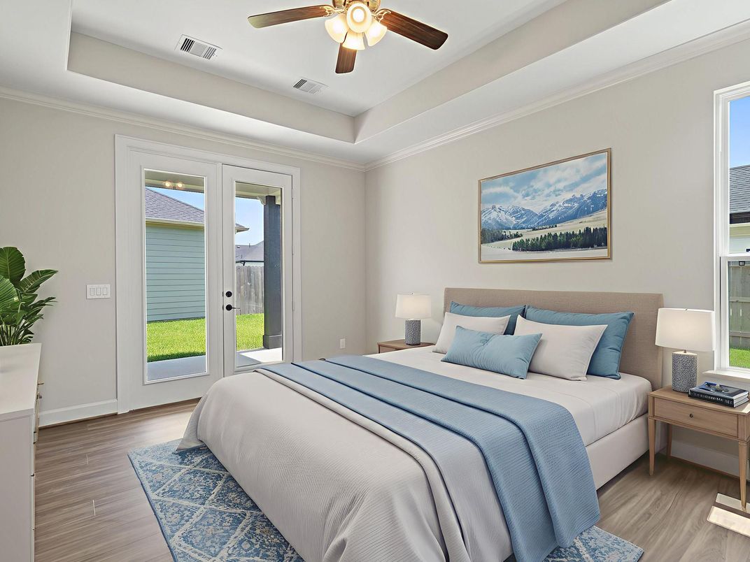 Bedroom, Interior, Wood Texture Flooring