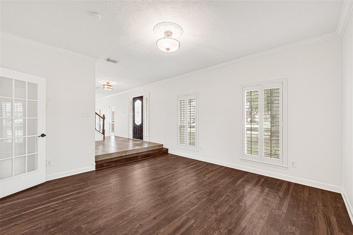 Empty room, Interior, Wood Texture Flooring