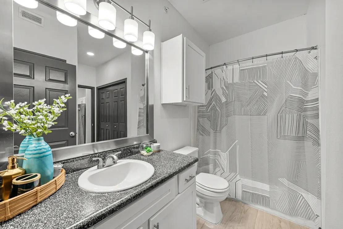 Bathroom, Interior, Wood Texture Flooring