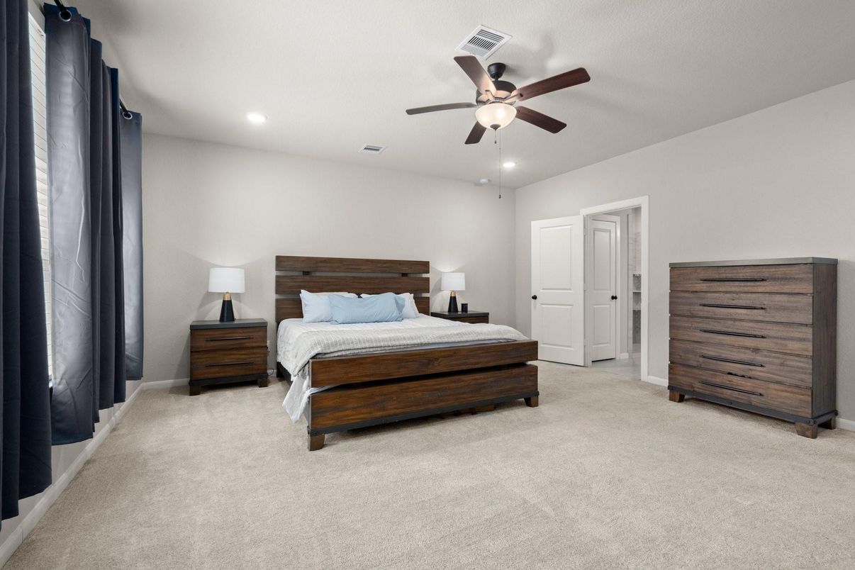 Bedroom, Interior, Recessed Lighting