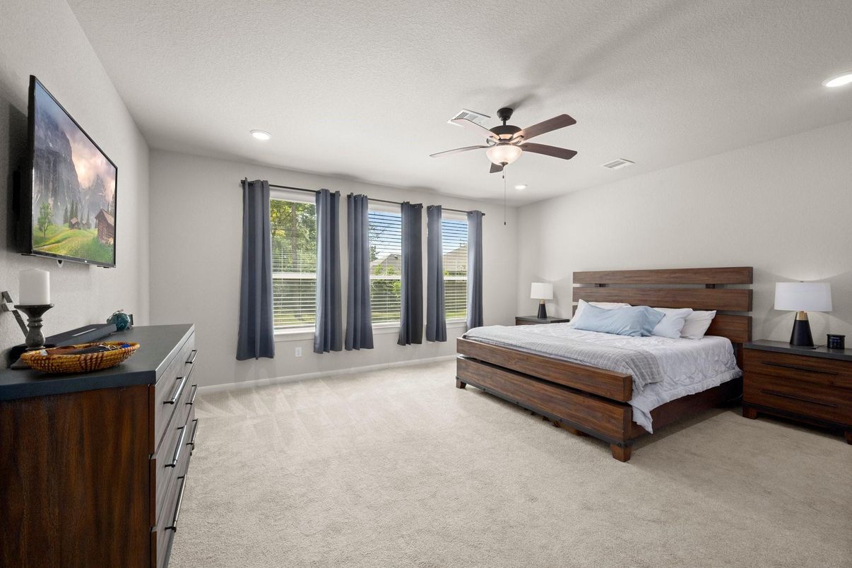Bedroom, Interior, Recessed Lighting