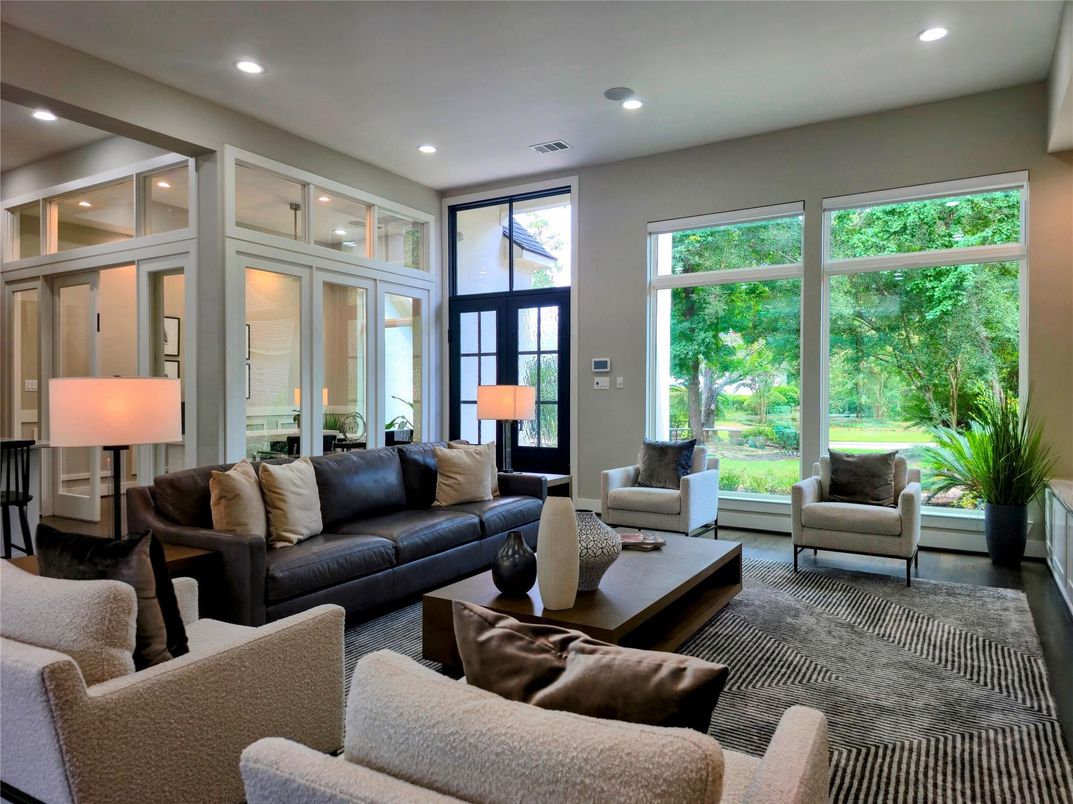 Interior, Living room, Recessed Lighting