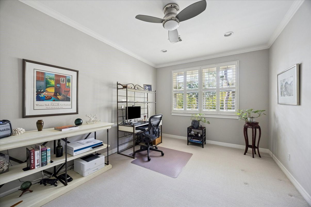 Home Office, Interior, Recessed Lighting