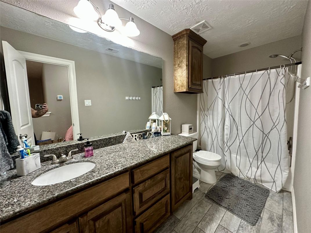 Bathroom, Dual Sink Vanities, Interior, Wood Texture Flooring