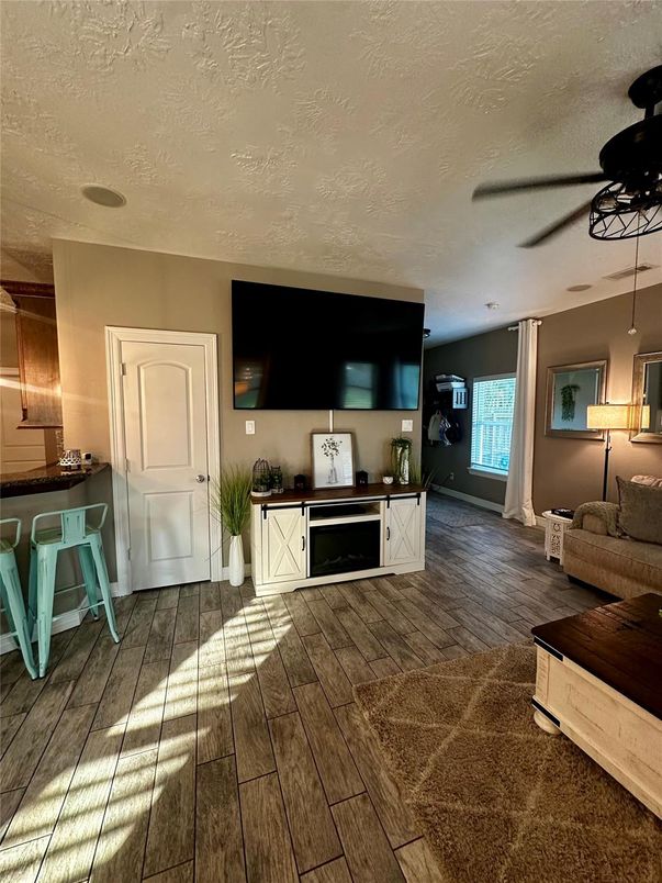 Interior, Kitchen, Wood Texture Flooring