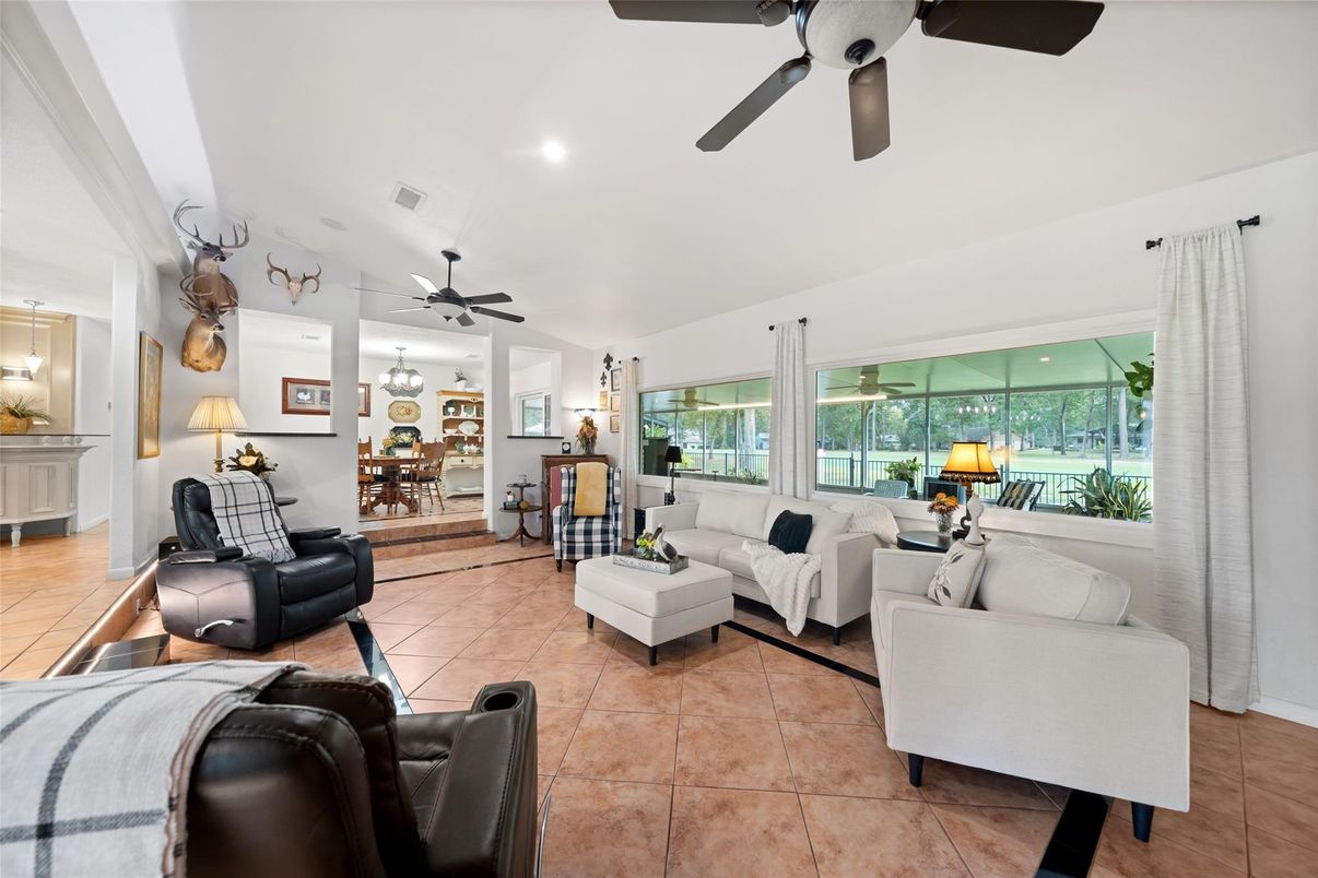 Interior, Living room, Recessed Lighting