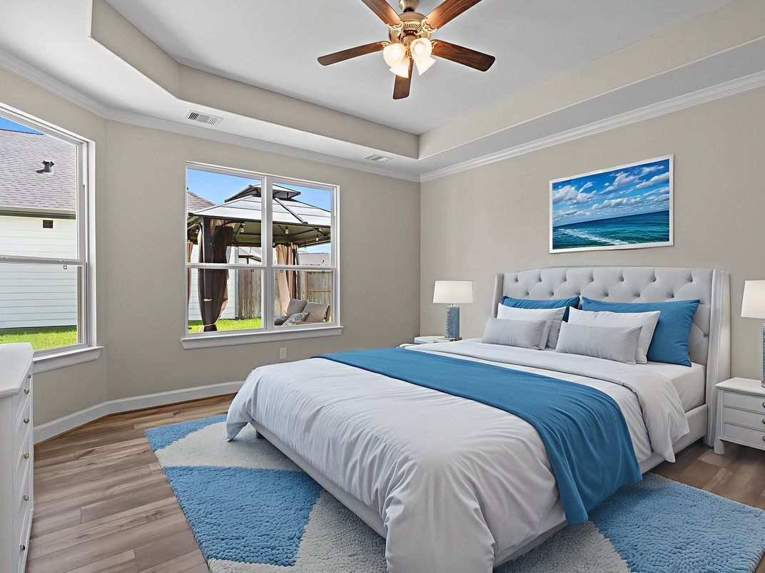 Bedroom, Interior, Wood Texture Flooring