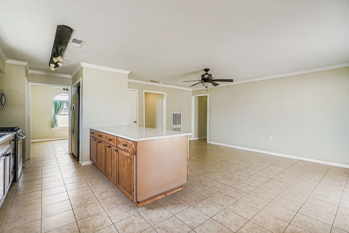 Empty room, Interior, Kitchen