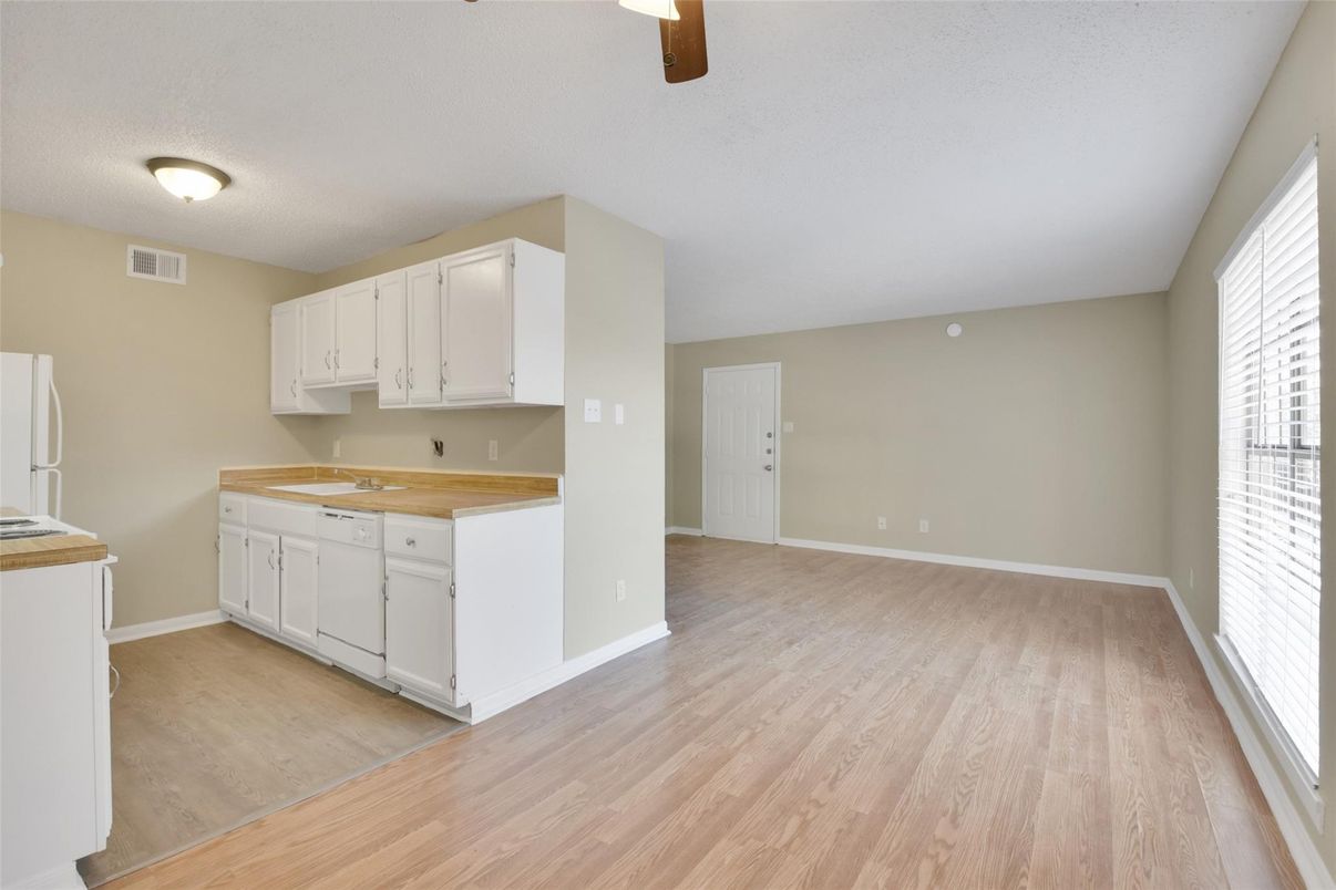 Interior, Kitchen, Wood Texture Flooring