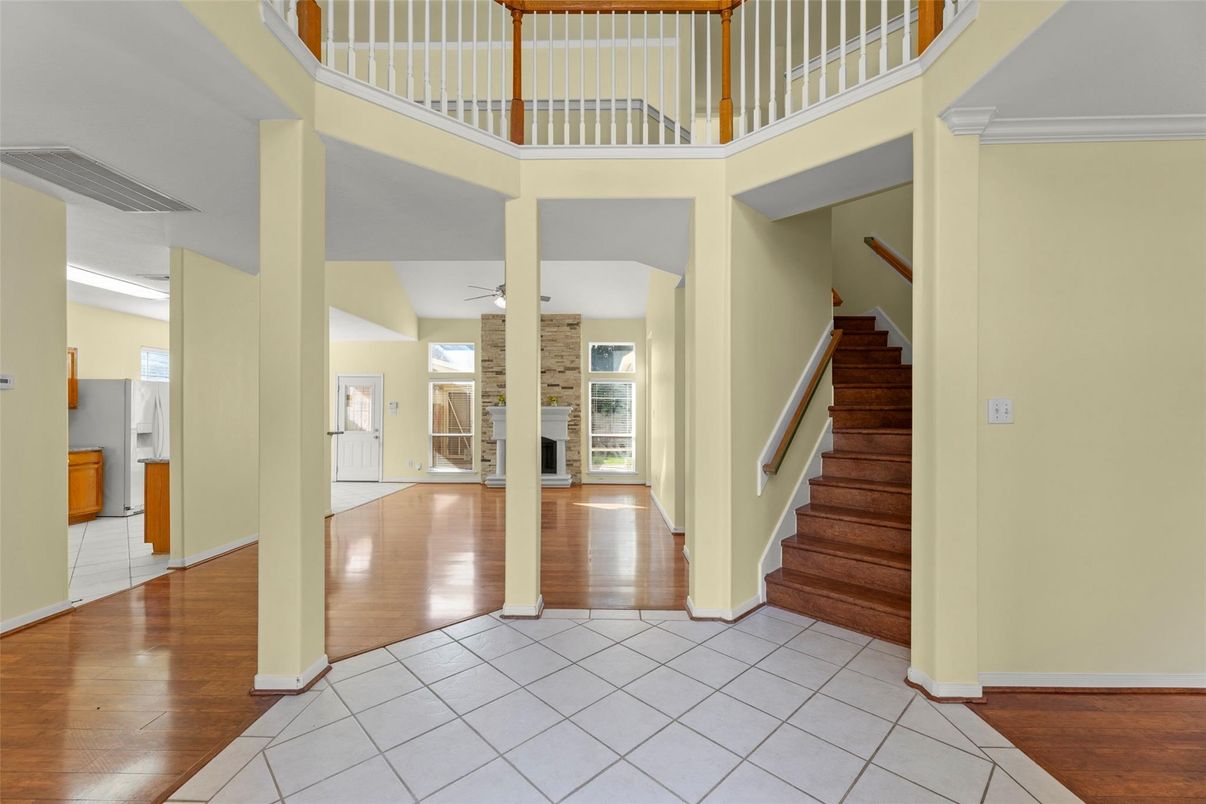 Fireplace, Interior, Wood Texture Flooring