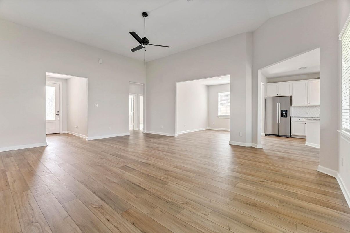 Empty room, Interior, Kitchen, Wood Texture Flooring
