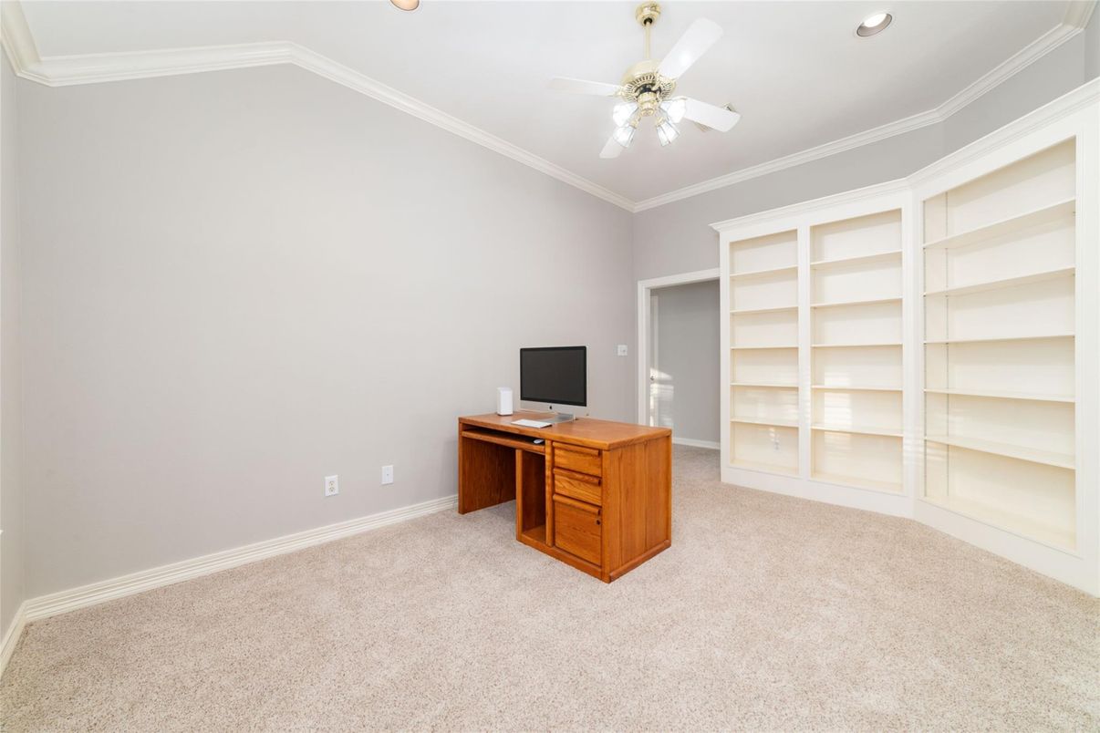 Home Office, Interior, Recessed Lighting