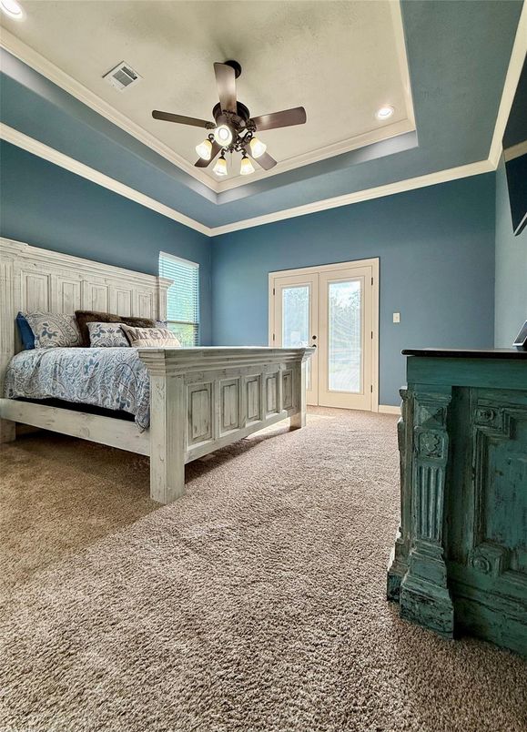 Bedroom, Interior, Recessed Lighting