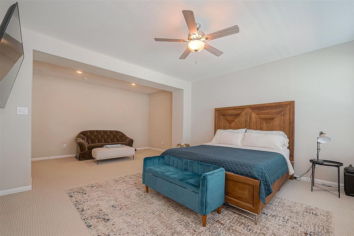 Bedroom, Interior, Recessed Lighting