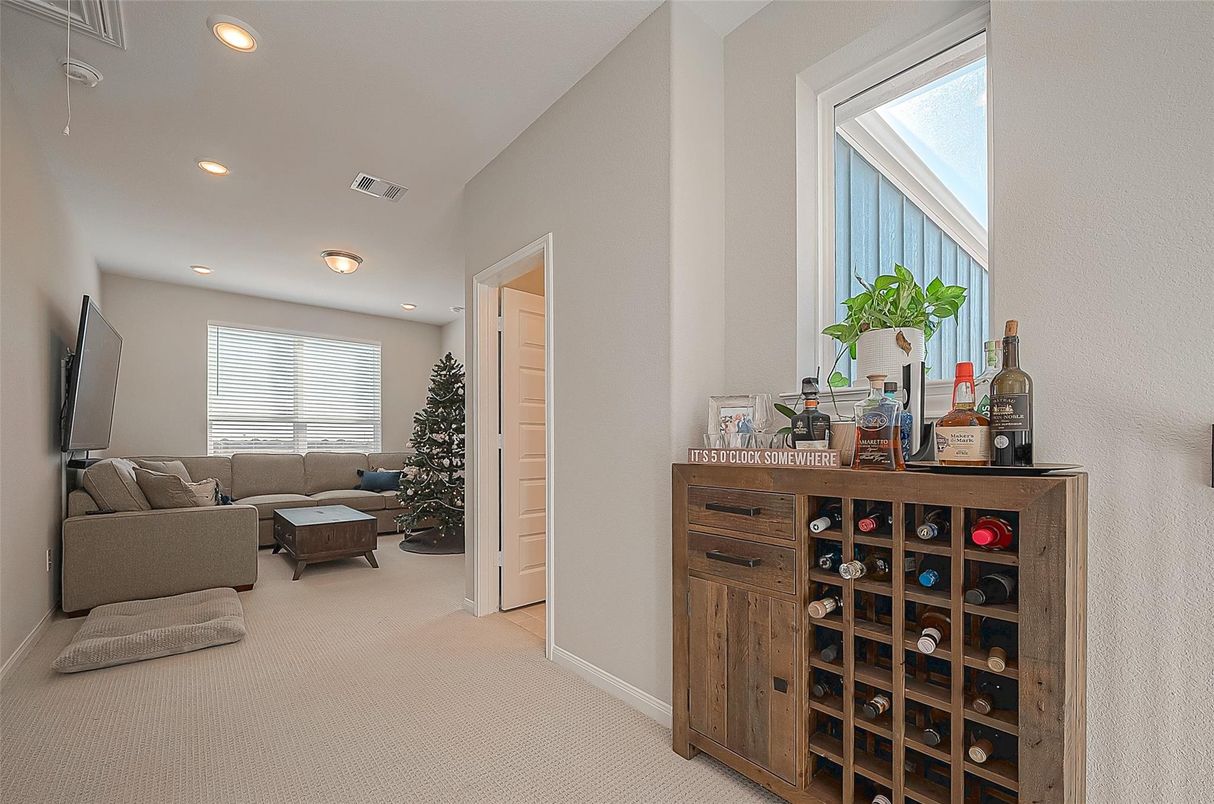 Interior, Living room, Recessed Lighting