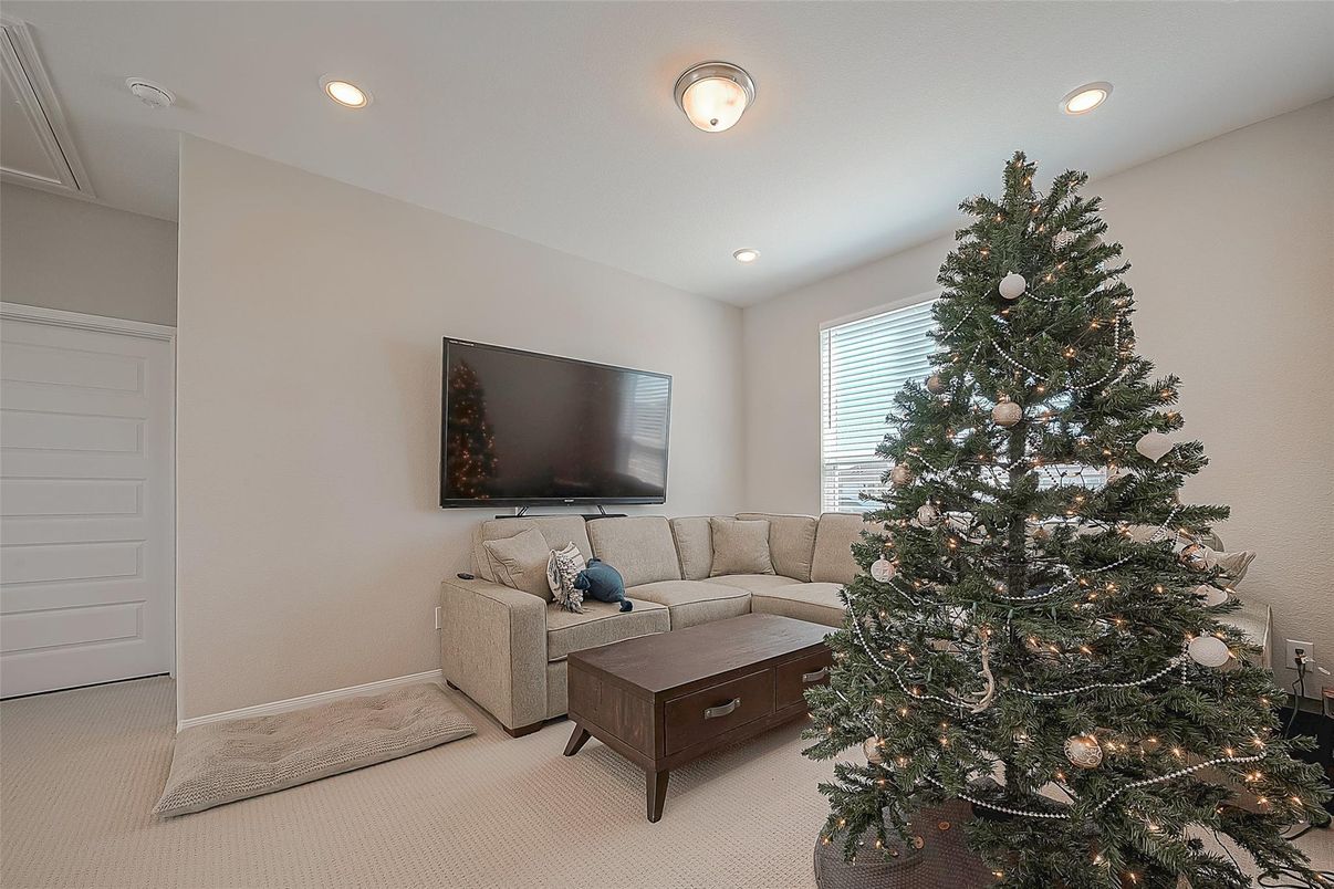 Interior, Living room, Recessed Lighting