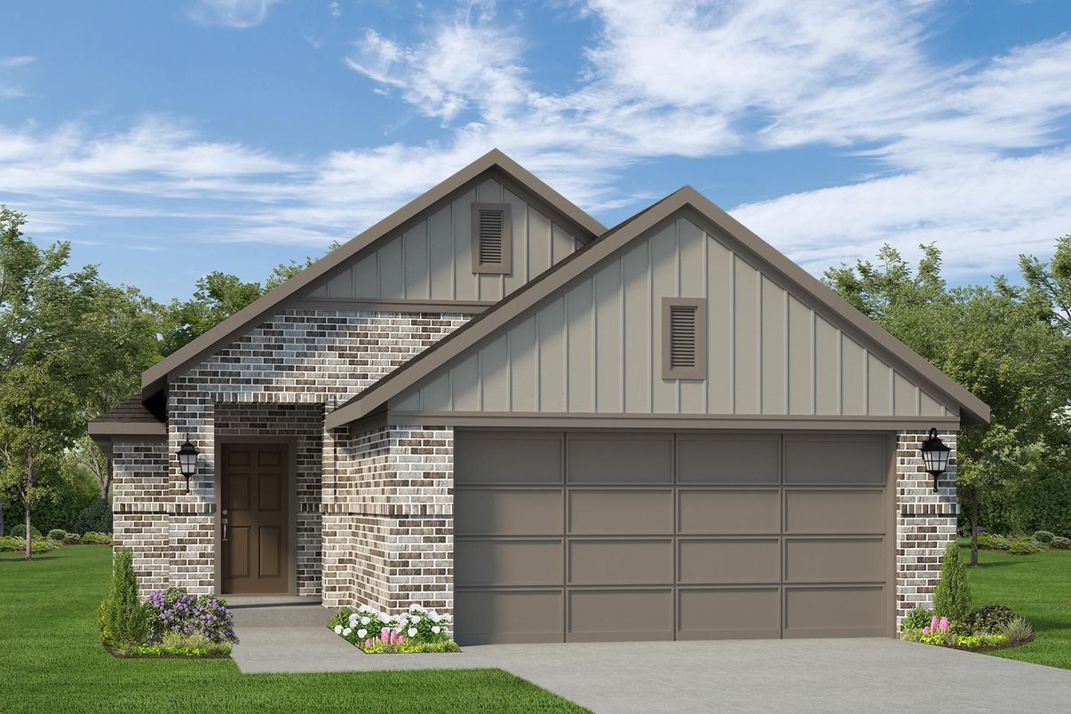 Attached, Exterior, Facade, Brick Facade, Brick Traditional