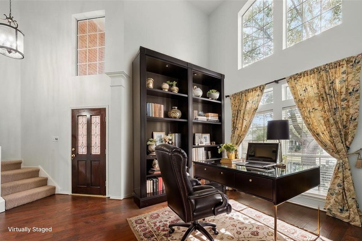 Home Office, Interior, Wood Texture Flooring