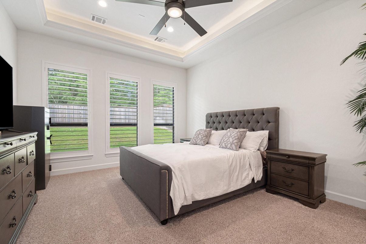Bedroom, Interior, Recessed Lighting