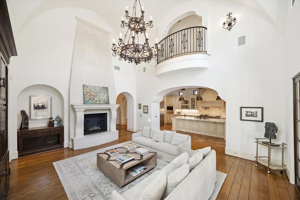 Chandelier, Fireplace, Interior, Living room, Wood Texture Flooring