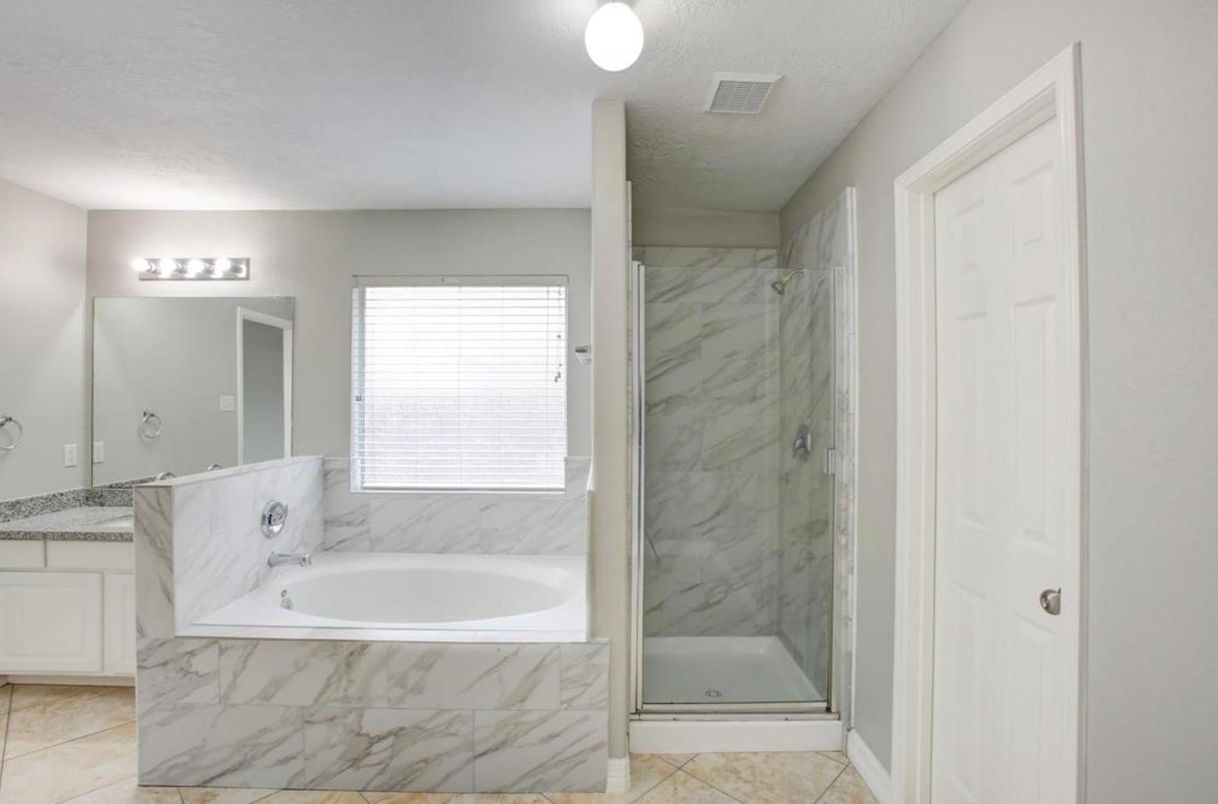Bathroom, Glass Shower, Interior, Marble Walls