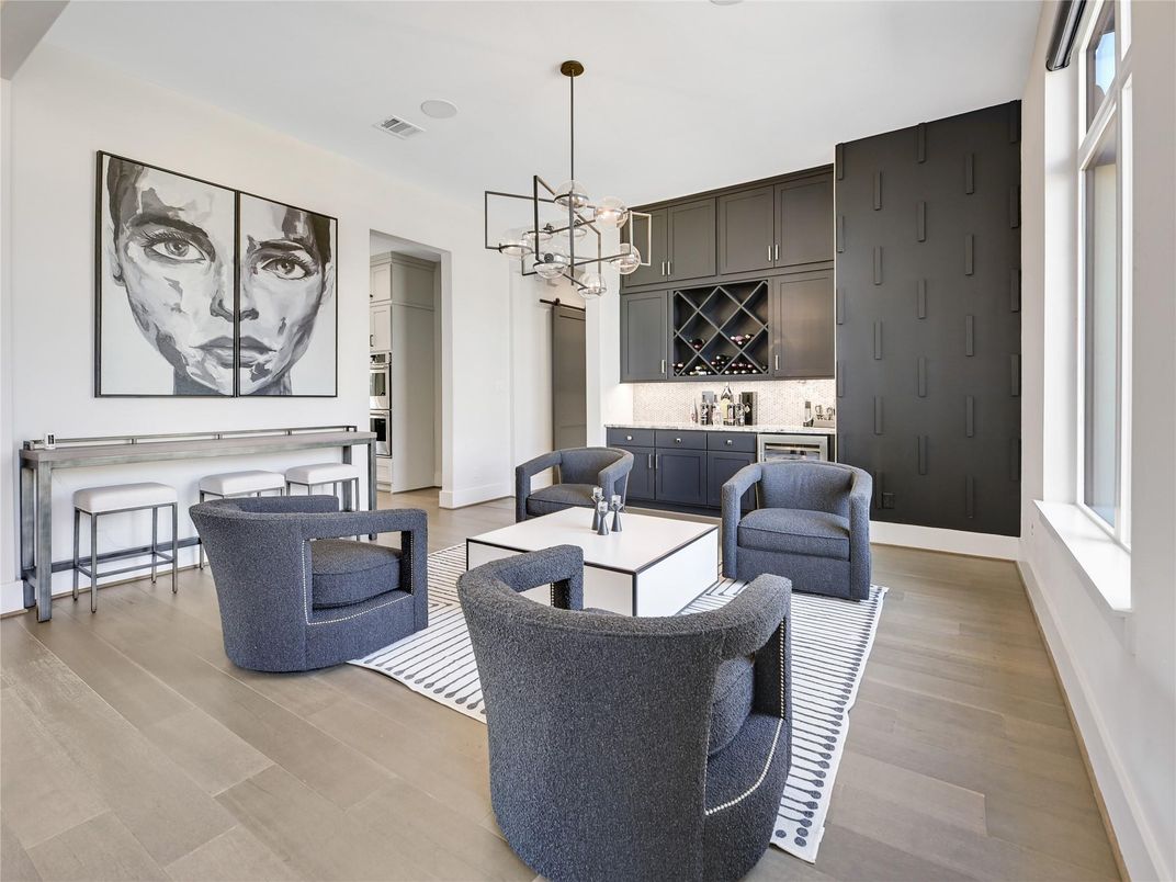 Chandelier, Interior, Living room, Pendant Lights, Wood Texture Flooring