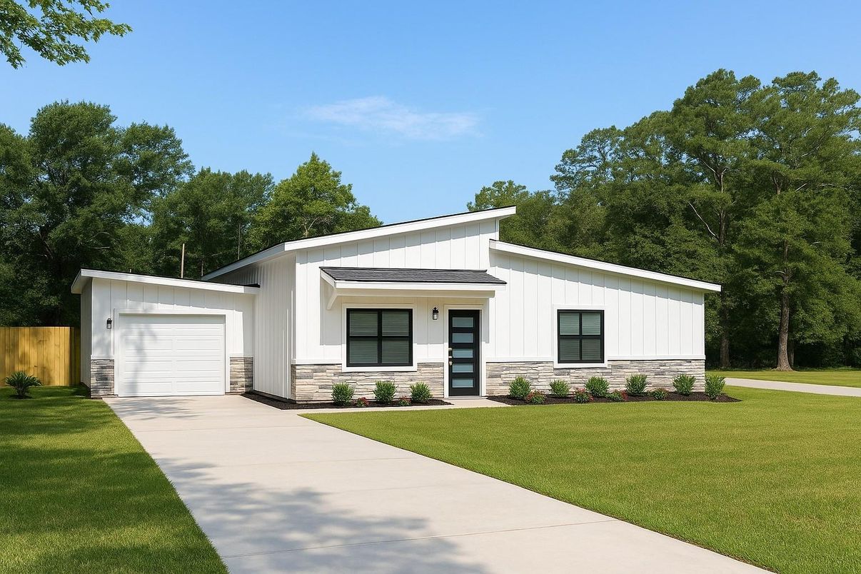 Attached, Backyard, Exterior, Facade, Farmhouse