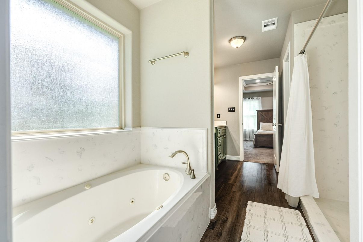 Bathroom, Interior, Wood Texture Flooring