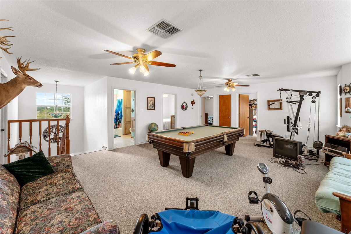 Billiard Table, Fitness Equipment, Game Room, Interior