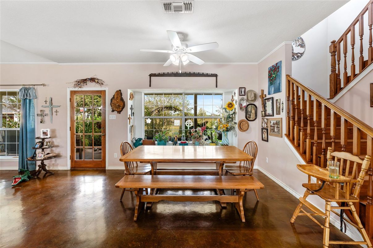 Dining room, Interior, Wood Texture Flooring