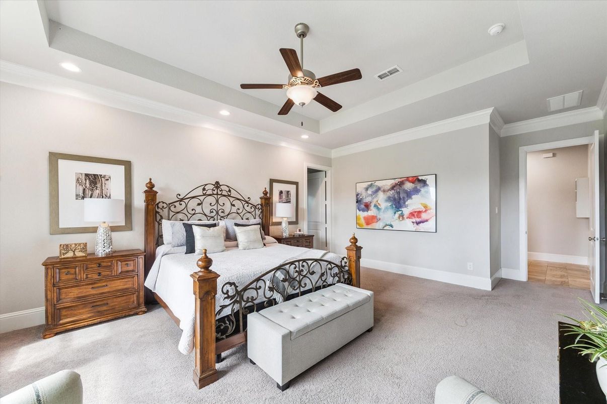 Bedroom, Interior, Recessed Lighting