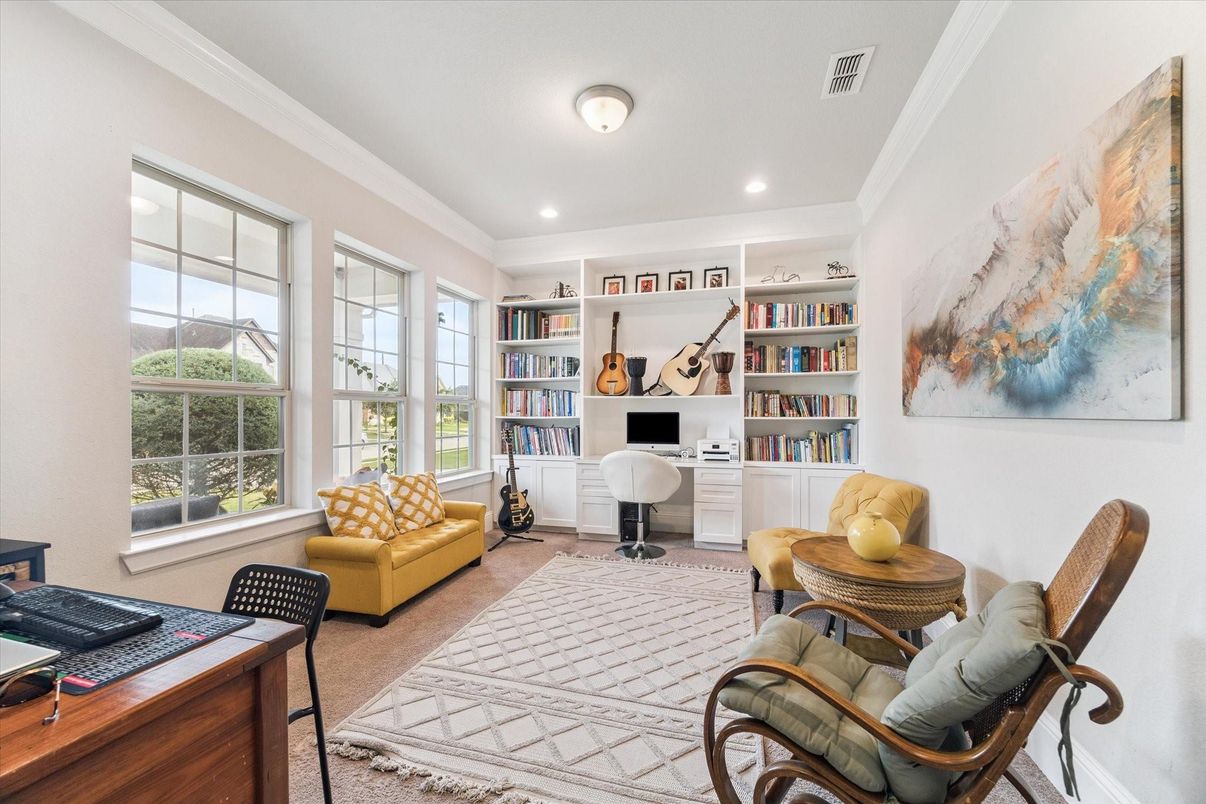 Home Office, Interior, Recessed Lighting