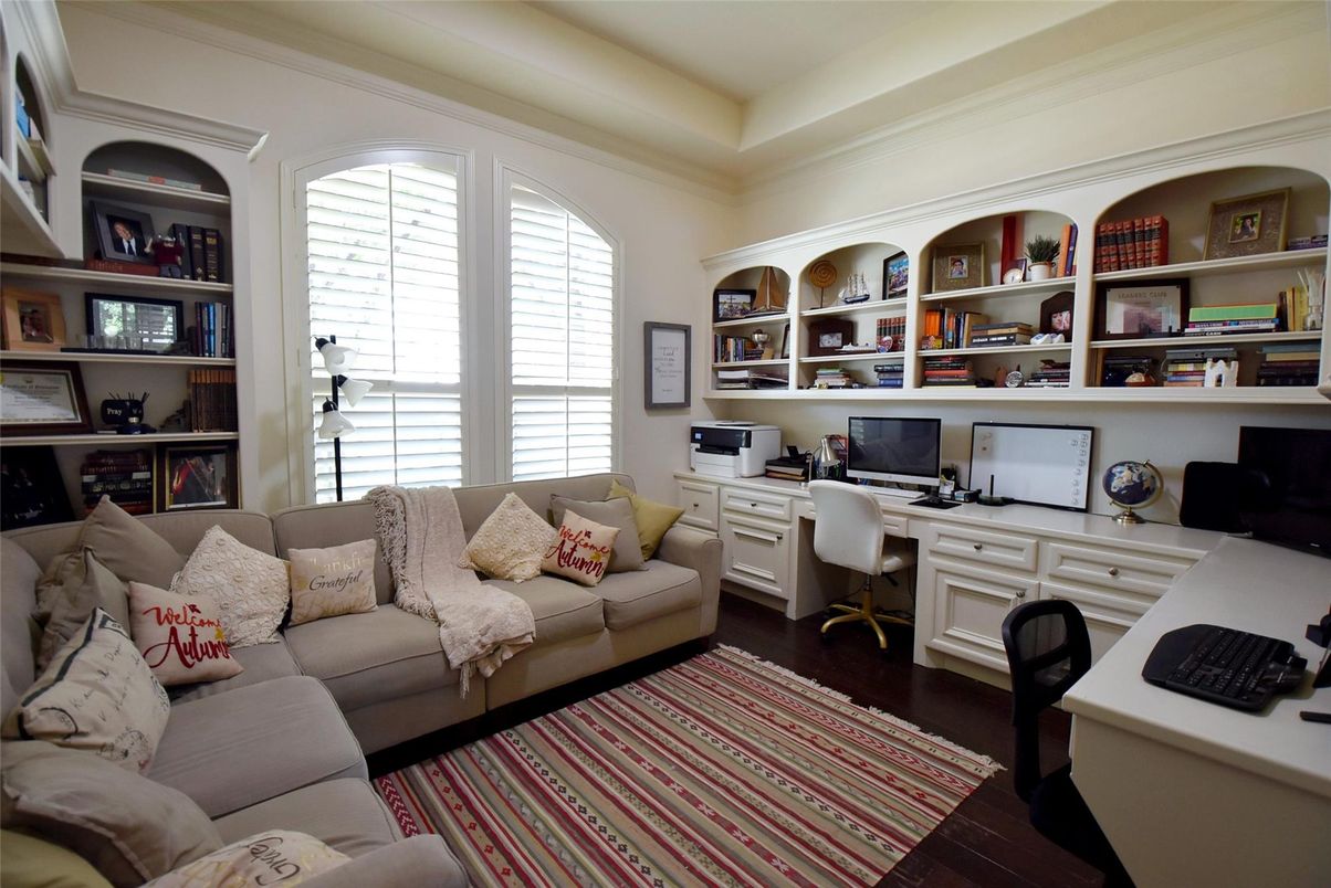 Home Office, Interior, Wood Texture Flooring