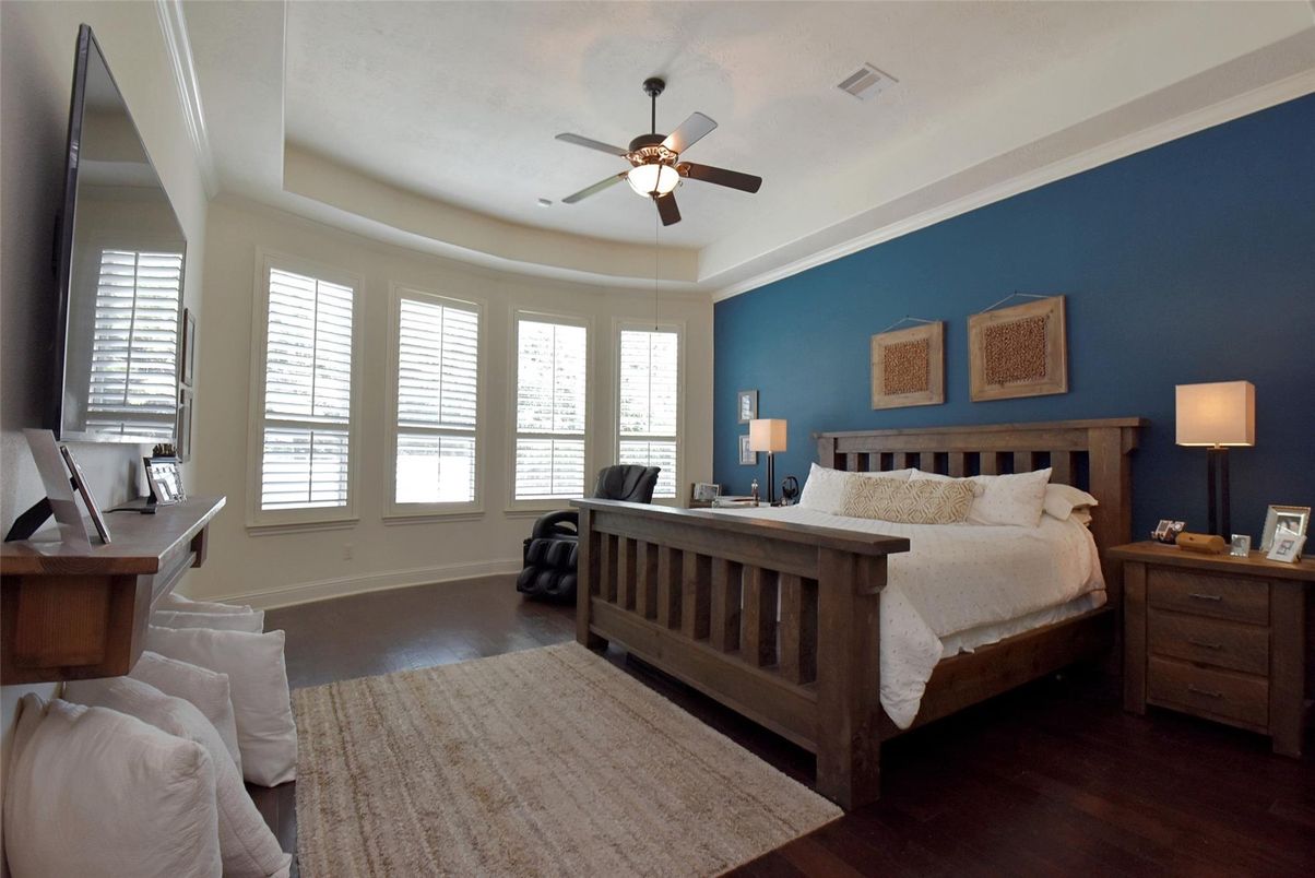 Bedroom, Interior, Wood Texture Flooring