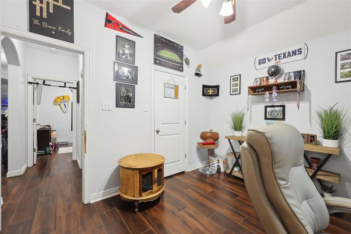 Home Office, Interior, Wood Texture Flooring