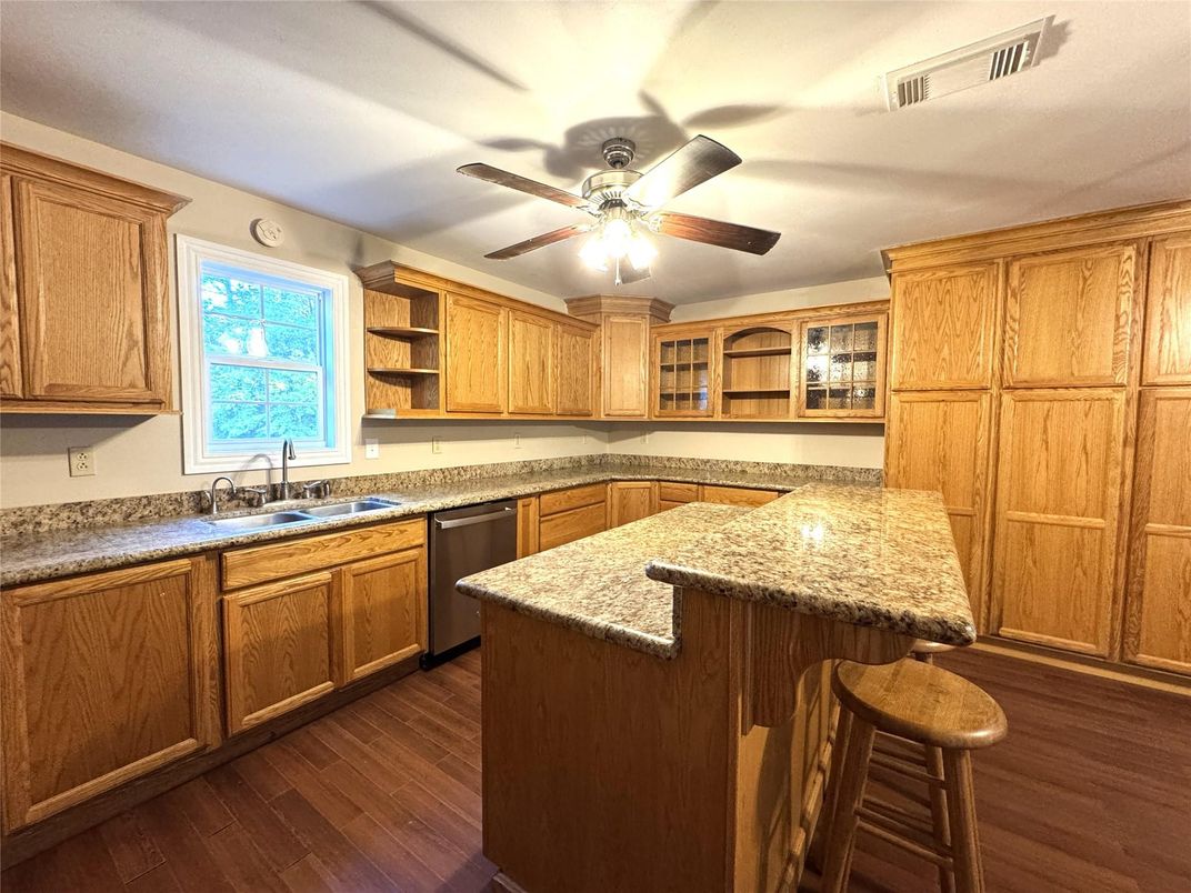 Interior, Kitchen, Wood Texture Flooring