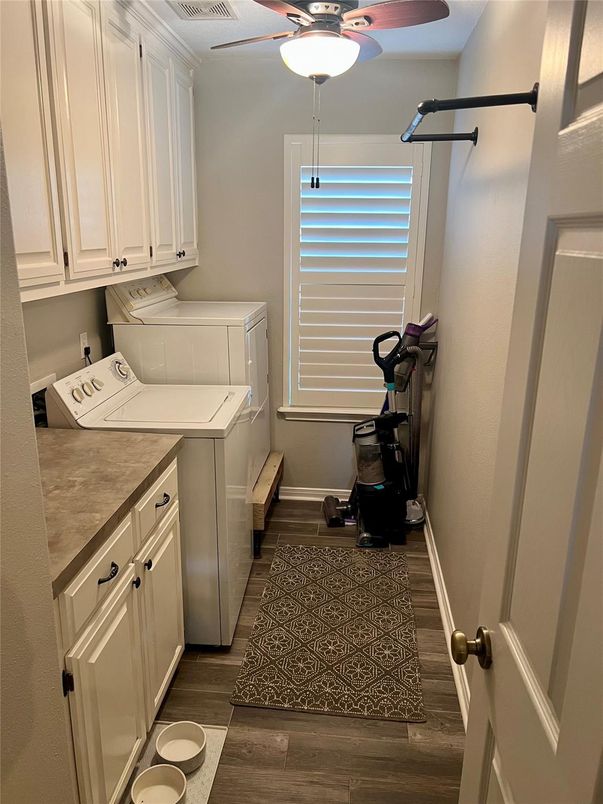 Interior, Washer, Wood Texture Flooring