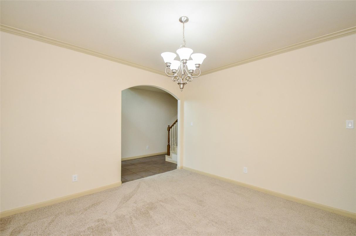 Chandelier, Empty room, Interior