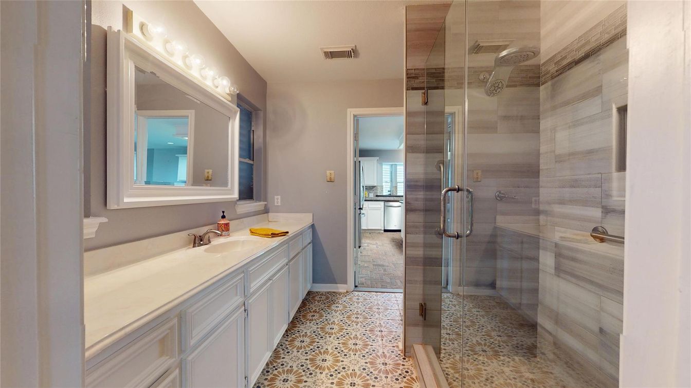 Bathroom, Dual Sink Vanities, Glass Shower, Interior