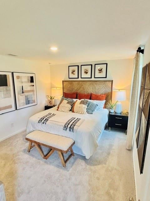 Bedroom, Interior, Recessed Lighting
