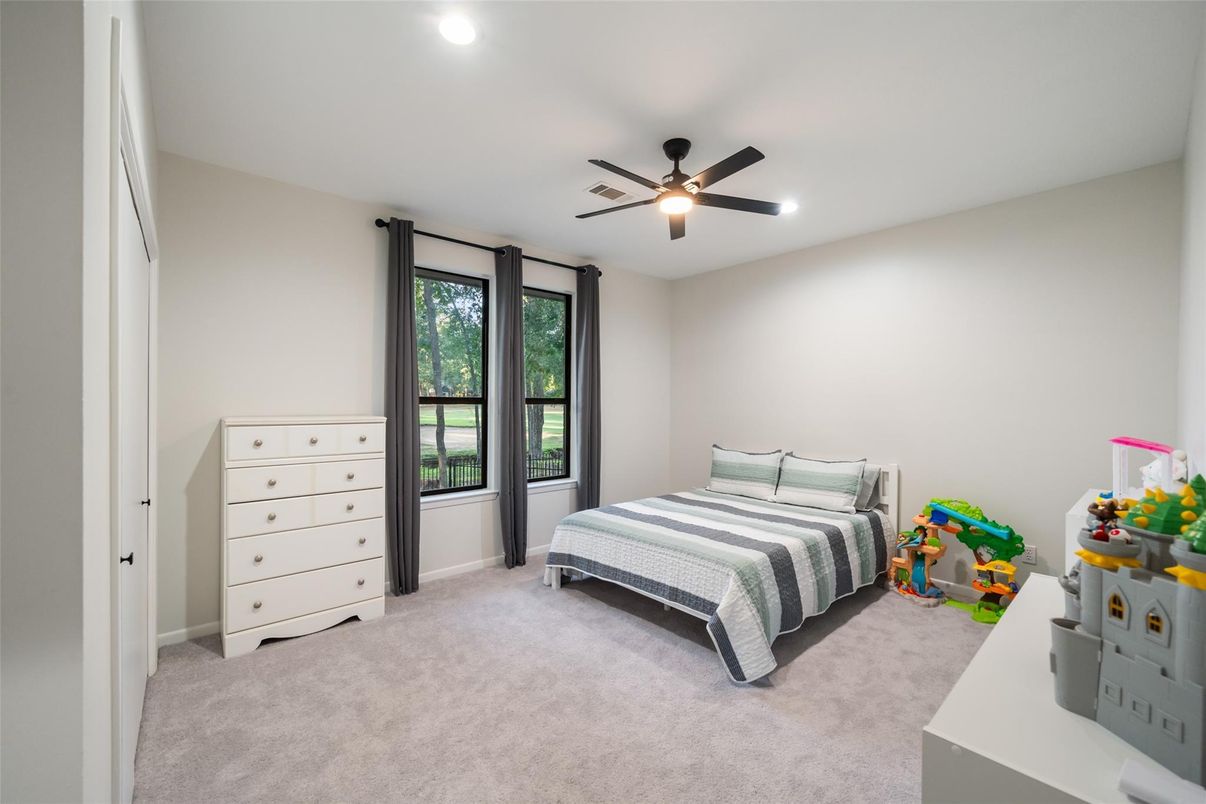 Bedroom, Interior, Recessed Lighting