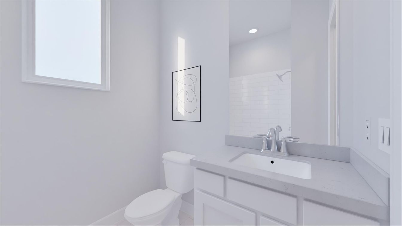 Bathroom, Interior, Recessed Lighting