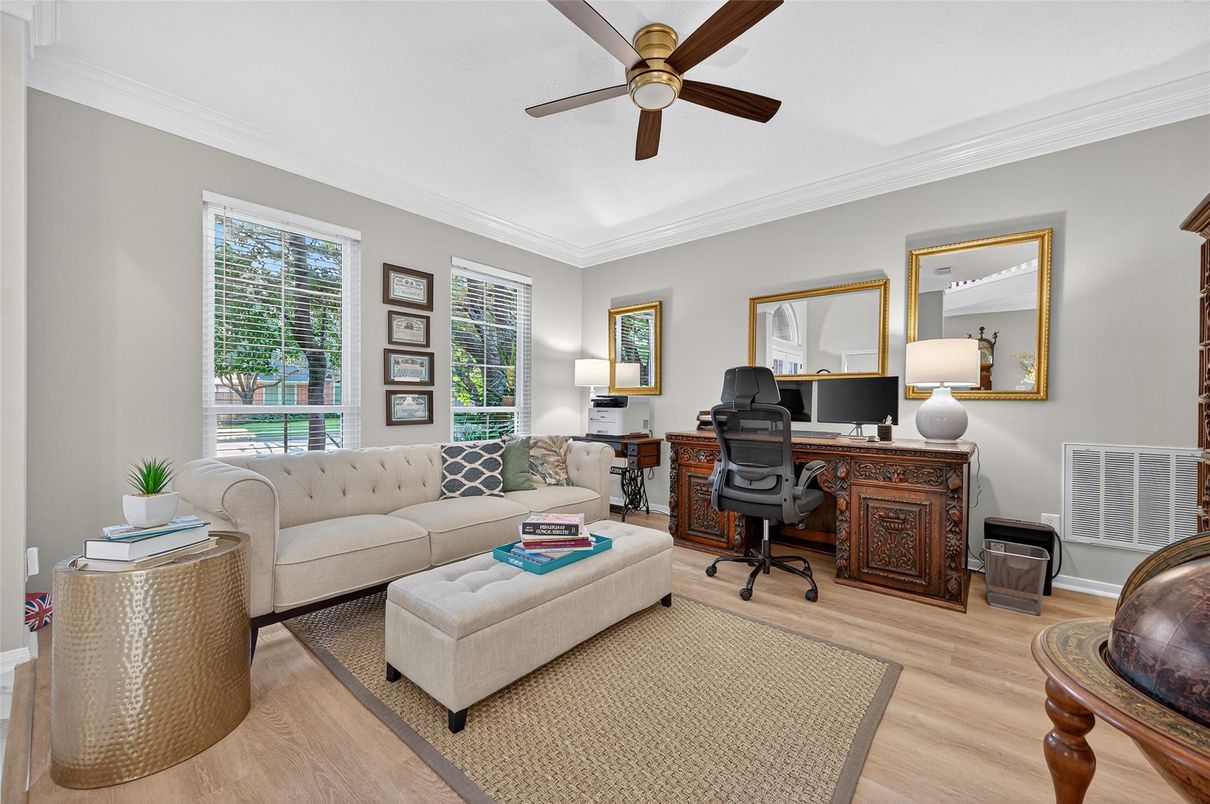 Home Office, Interior, Wood Texture Flooring